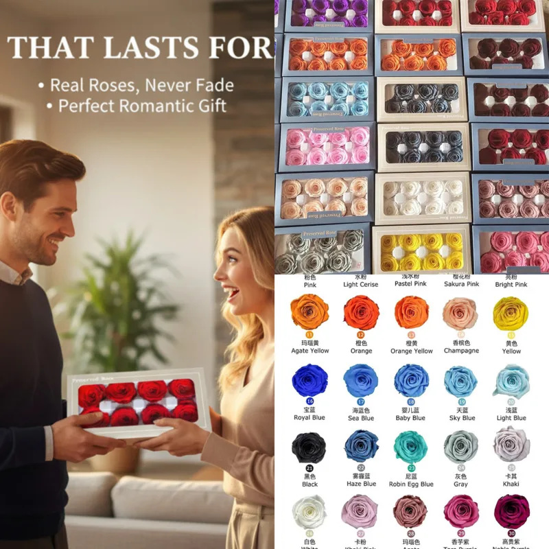 Home Fragrance No 4 - BloomLove Forever Rose ดอกกุหลาบคงสภาพ 8 ชิ้น