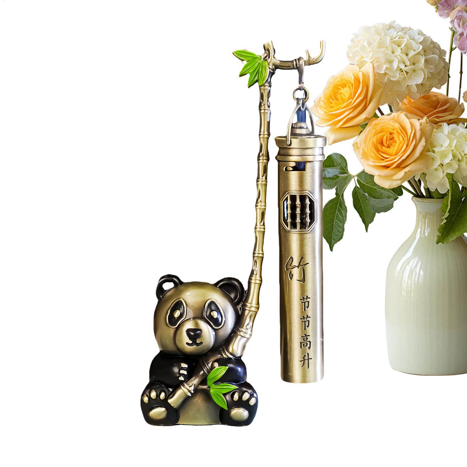 Home Fragrance Incense Sticks - ที่ใส่ธูปโลหะผสม ดีไซน์แพนด้า สวยงาม ตกแต่งบ้าน ที่วางธูปหอม สำหรับห้องนั่งเล่น