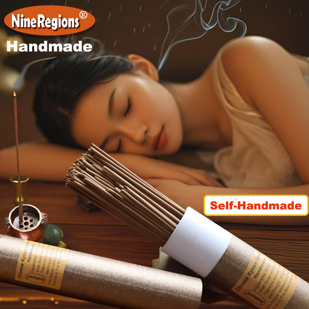 Home Fragrance Incense Sticks - ธูปไม้กฤษณาคุณภาพพรีเมียม QiNan ผลิตด้วยมือ เป็นมิตรต่อสิ่งแวดล้อม น้ำหนัก 80