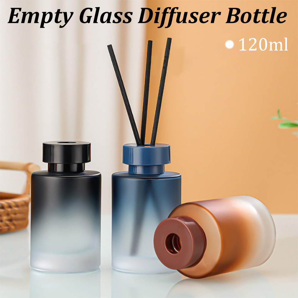 Home Fragrance Diffuser Refills - ขวดแก้วเปล่าขนาด 120 มล. สำหรับน้ำหอมปรับอากาศแบบเติมได้ อุปกรณ์เสริมสำหรับน้ำหอม ขวดเปลี่ยนสำหรับน้ำหอมปรับอากาศ