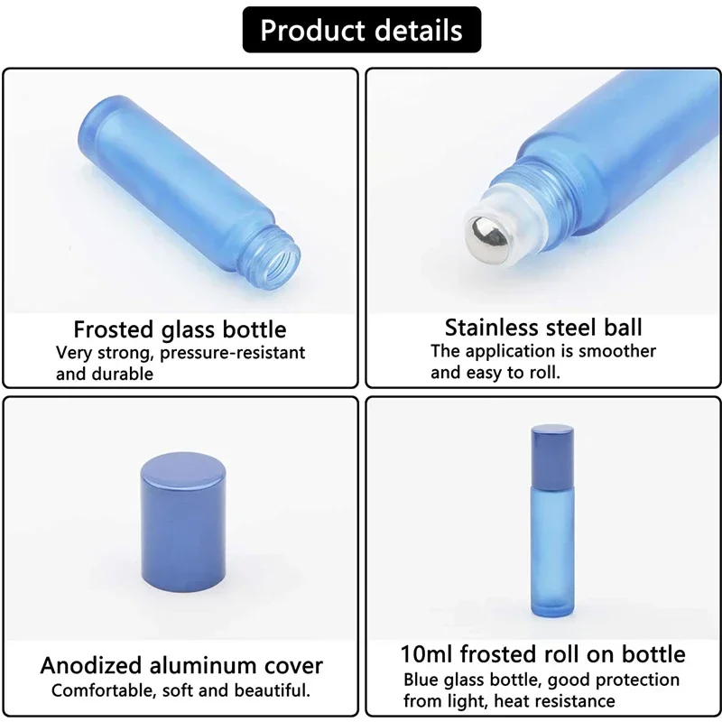 ขวดแก้วฝ้าแบบลูกกลิ้งขนาด 5-10 - Perfume Atomizer Travel บทวิจารณ์และราคา