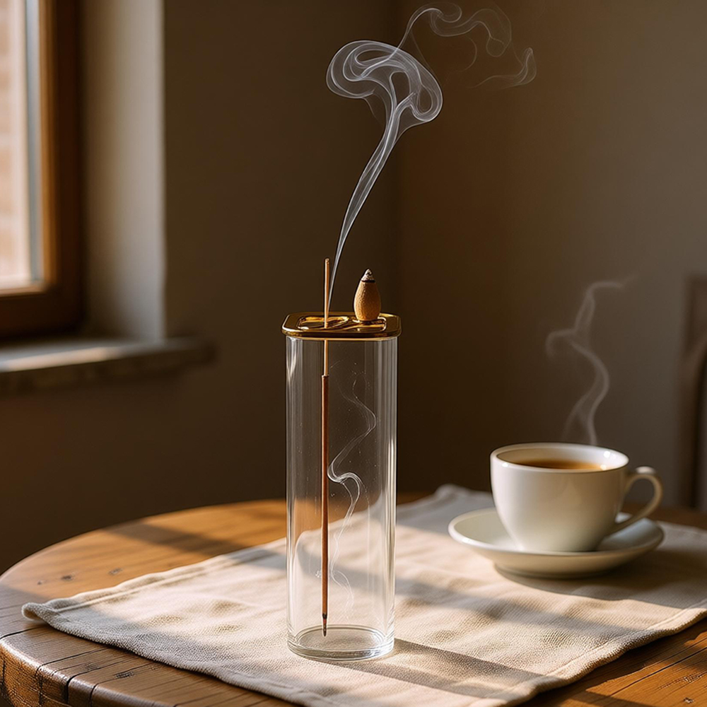 เตาเผาเครื่องหอมแบบโลหะและแก้ว - Home Fragrance Incense Sticks บทวิจารณ์และราคา