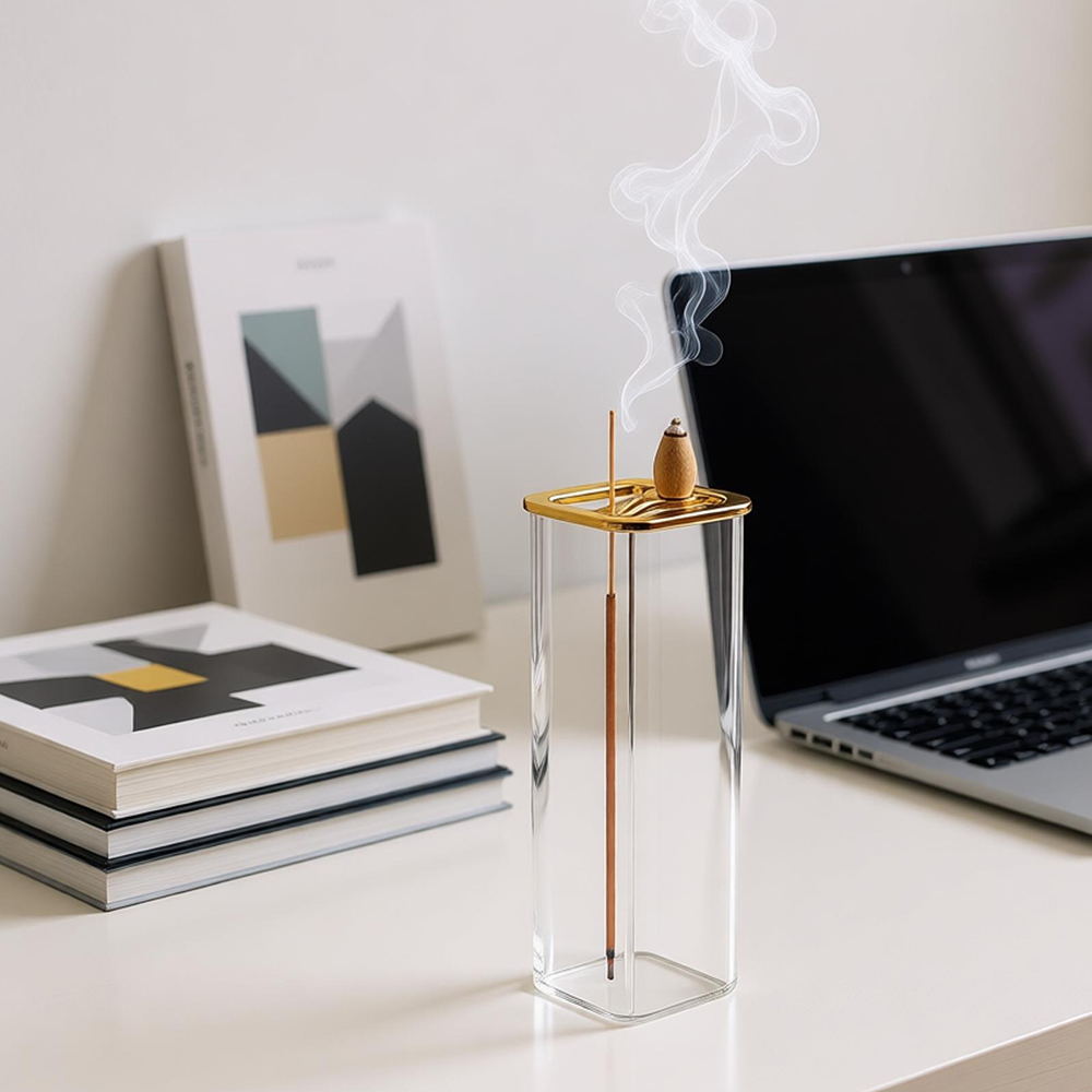 เตาเผาเครื่องหอมแบบโลหะและแก้ว - Home Fragrance Incense Sticks บทวิจารณ์และราคา