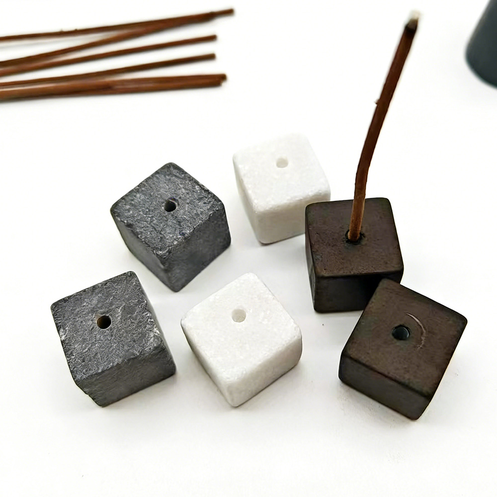 ที่วางธูปหินธรรมชาติ 2 ชิ้น ฐา - Home Fragrance Incense Sticks บทวิจารณ์และราคา