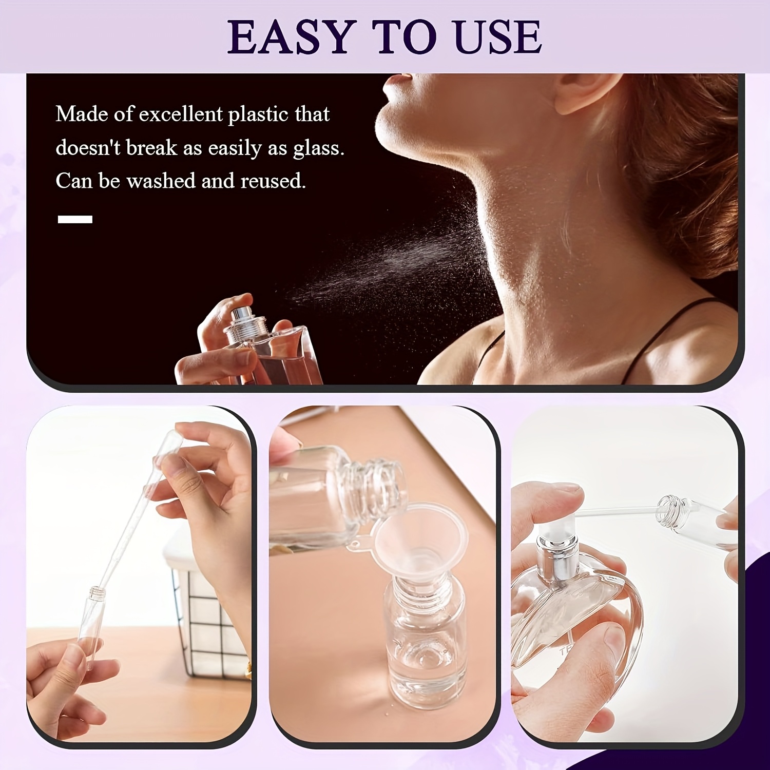 ชุดเติมน้ำหอม 40 ชิ้น: กรวย, ห - Perfume Atomizer Travel บทวิจารณ์และราคา
