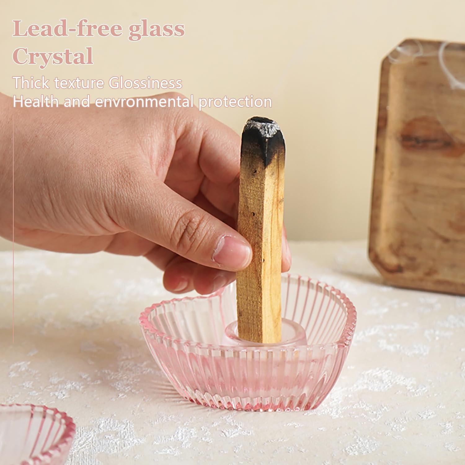 ที่วางธูปปาโลซานโตแบบแก้ว รูปห - Home Fragrance Incense Sticks บทวิจารณ์และราคา