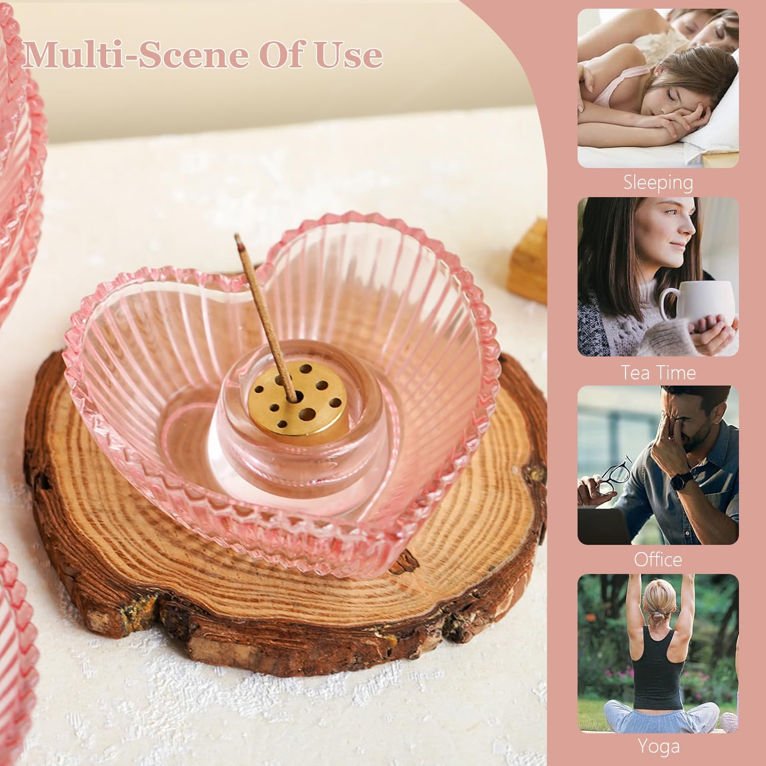 ที่วางธูปปาโลซานโตแบบแก้ว รูปห - Home Fragrance Incense Sticks บทวิจารณ์และราคา