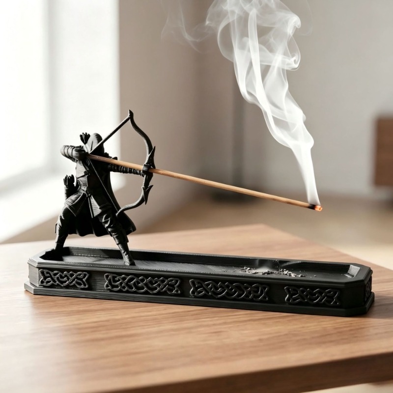 เตาเผาธูป 3D พิมพ์ลายนักธนู แฟ - Home Fragrance Incense Sticks บทวิจารณ์และราคา