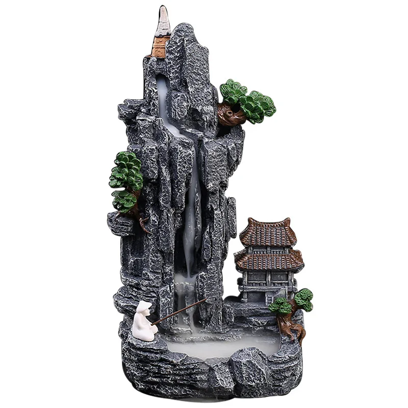 1 PC น้ําตก Backflow ธูป Burne - Home Fragrance Incense Sticks บทวิจารณ์และราคา